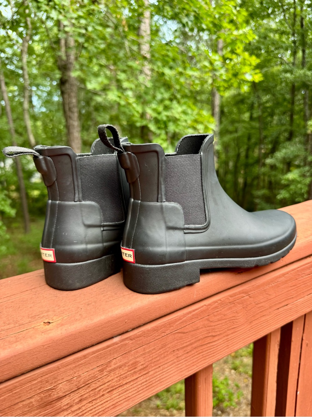 Hunter Original Chelsea Boots Black Matte Rain Boots Women’s Size 6